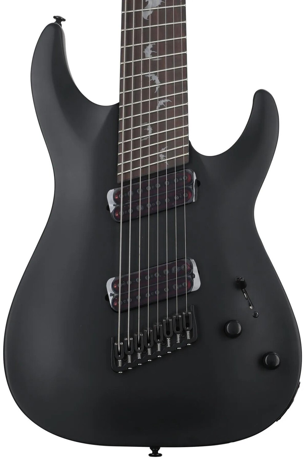 

Schecter Damien-8 Multiscale 8-струнная электрогитара - сатиновый черный
