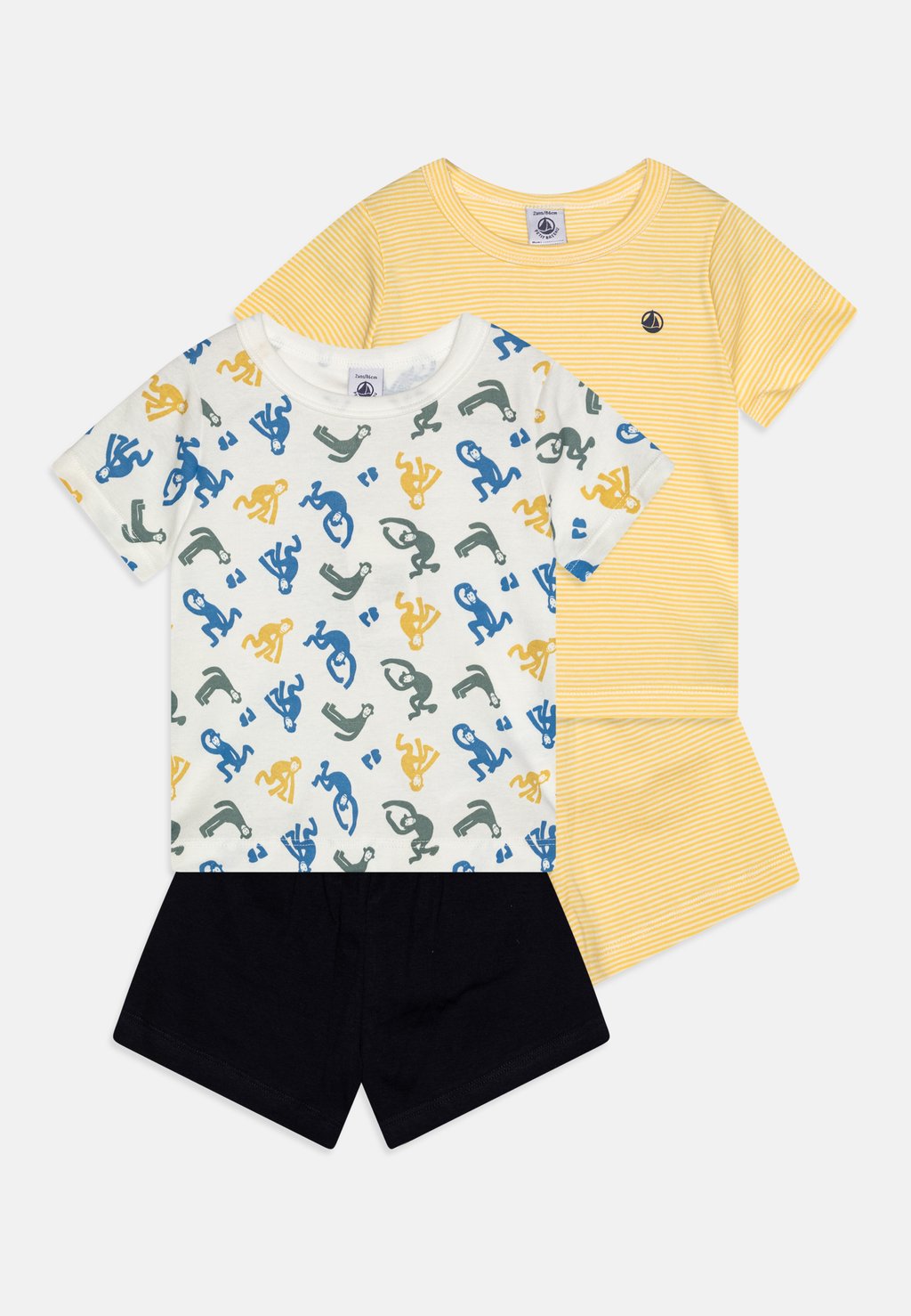 Комплект одежды для сна KIDS PYJACOURTS LOT OUISTI UNISEX 2 PACK Petit Bateau, цвет multi-coloured