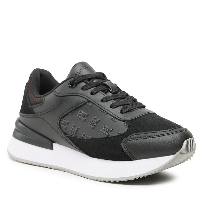 

Кроссовки Tommy Hilfiger ElevatedEmbossed Sneaker, черный