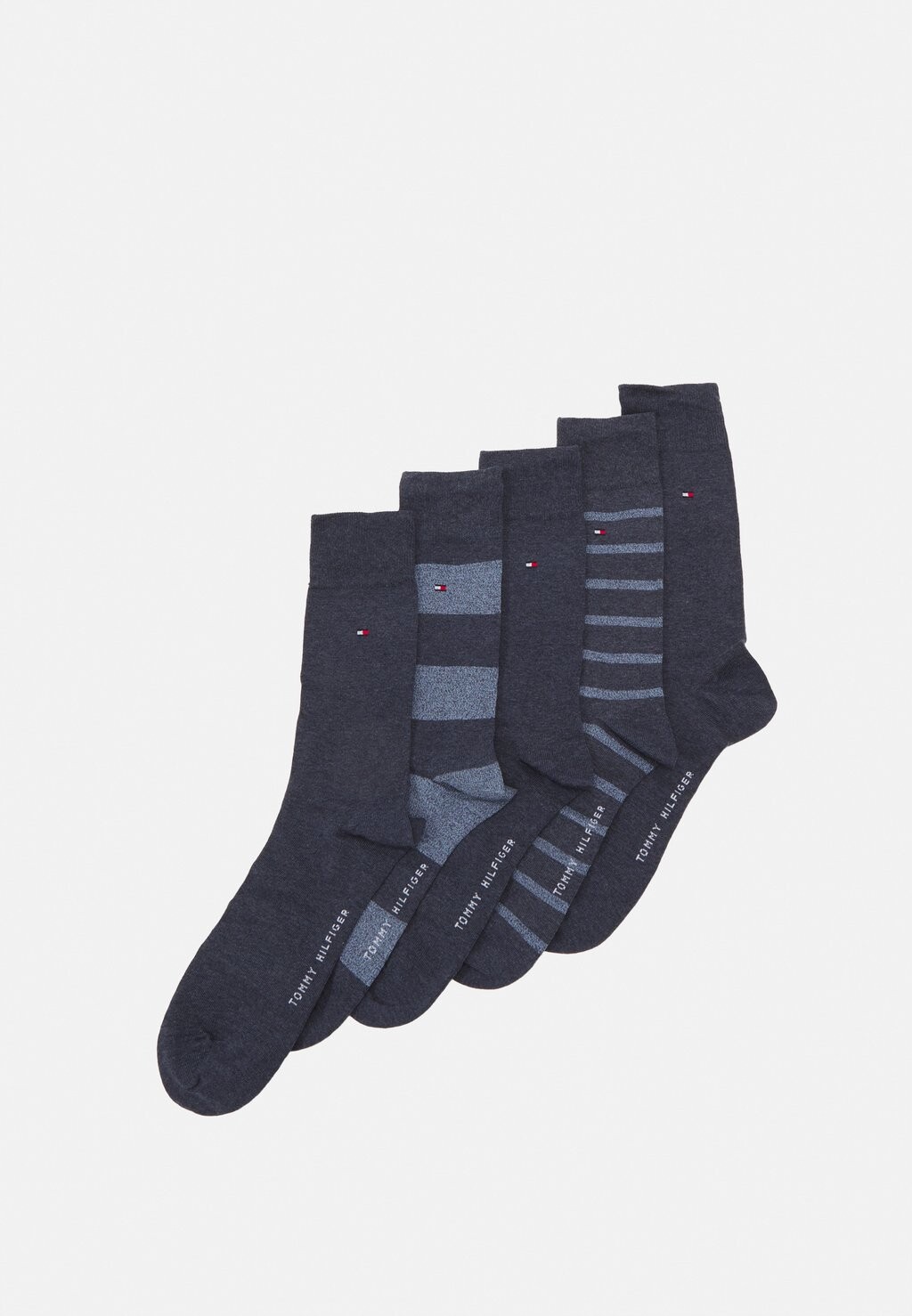 

Носки MEN SOCK GIFTBOX MOULINE 5 PACK Tommy Hilfiger, цвет jeans