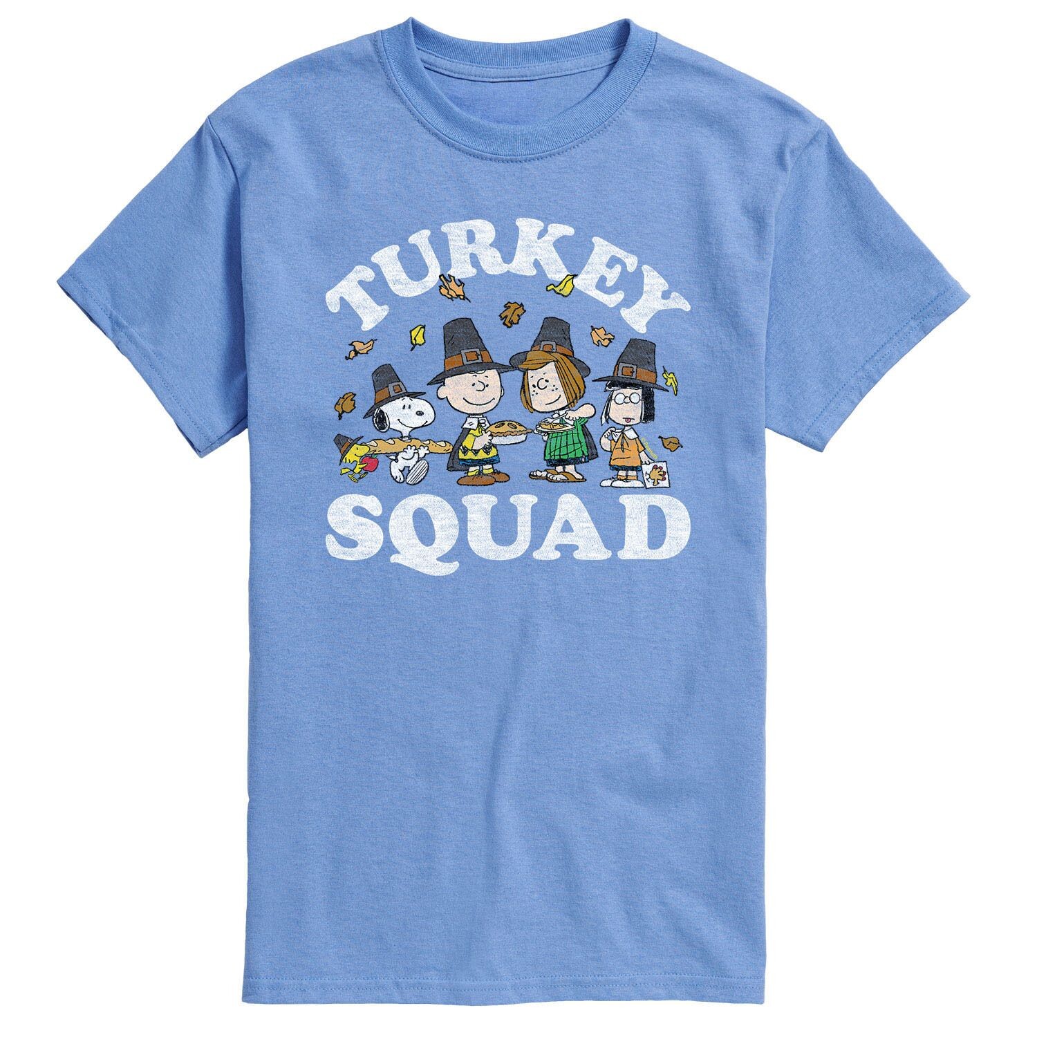 

Мужская футболка Peanuts Turkey Squad Licensed Character
