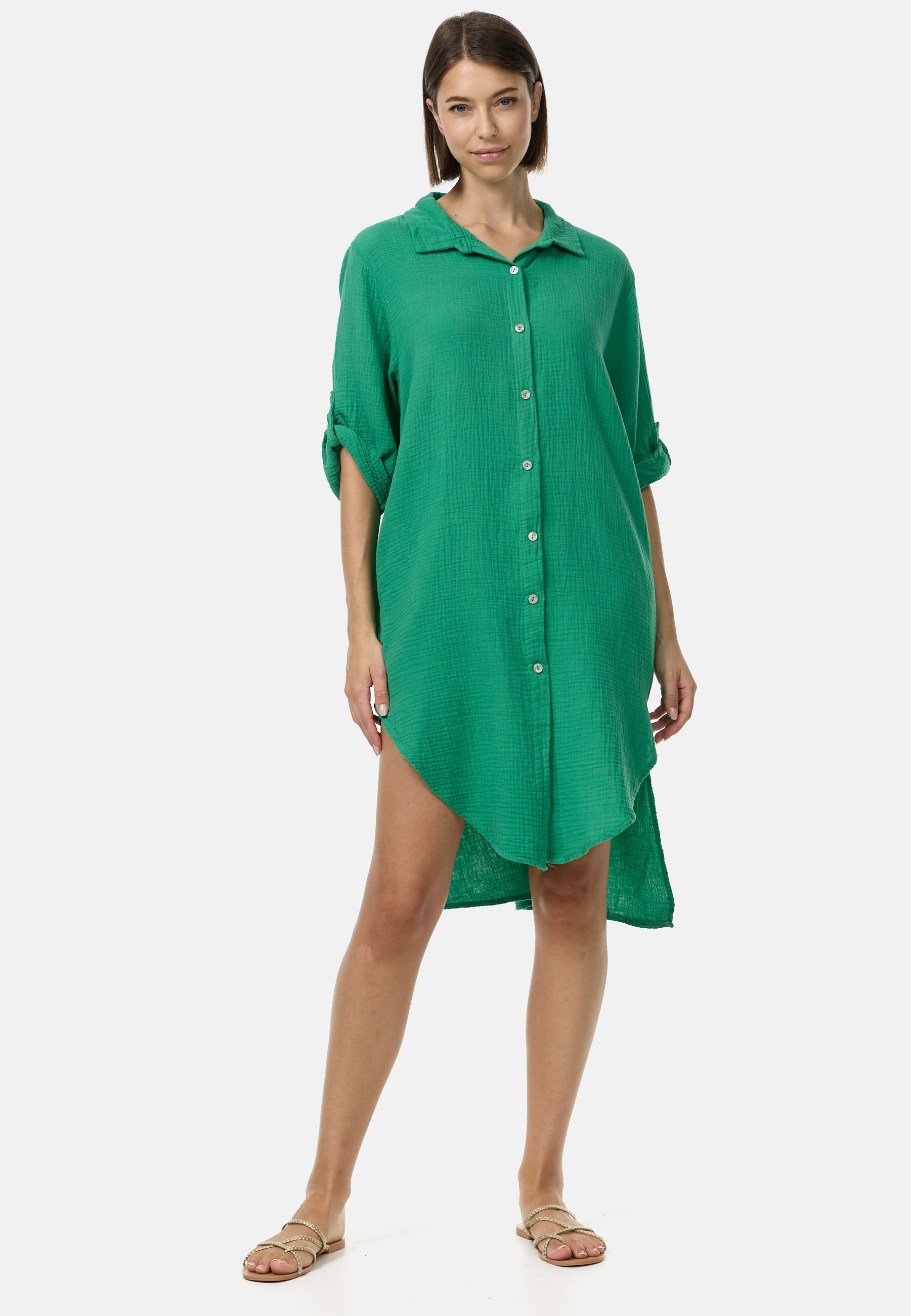 Блуза PM SELECTED Musselin Long, зеленый