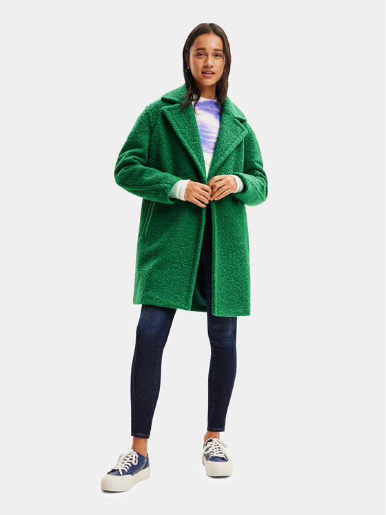 Комфортное переходное пальто Desigual, зеленый