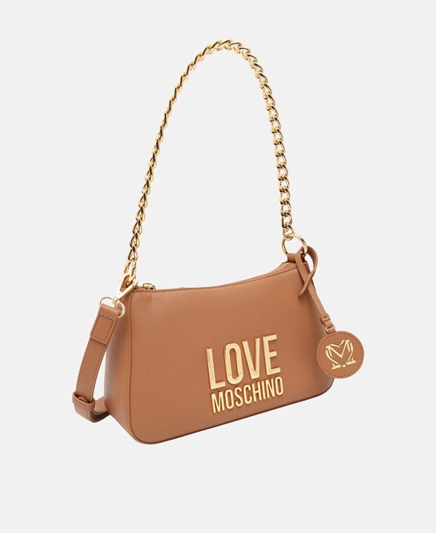 

Сумка-мессенджер Love Moschino, кэмел