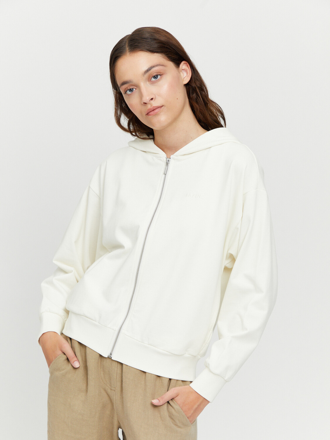 

Толстовка MAZINE Kapuzen Florence Zipper, белый
