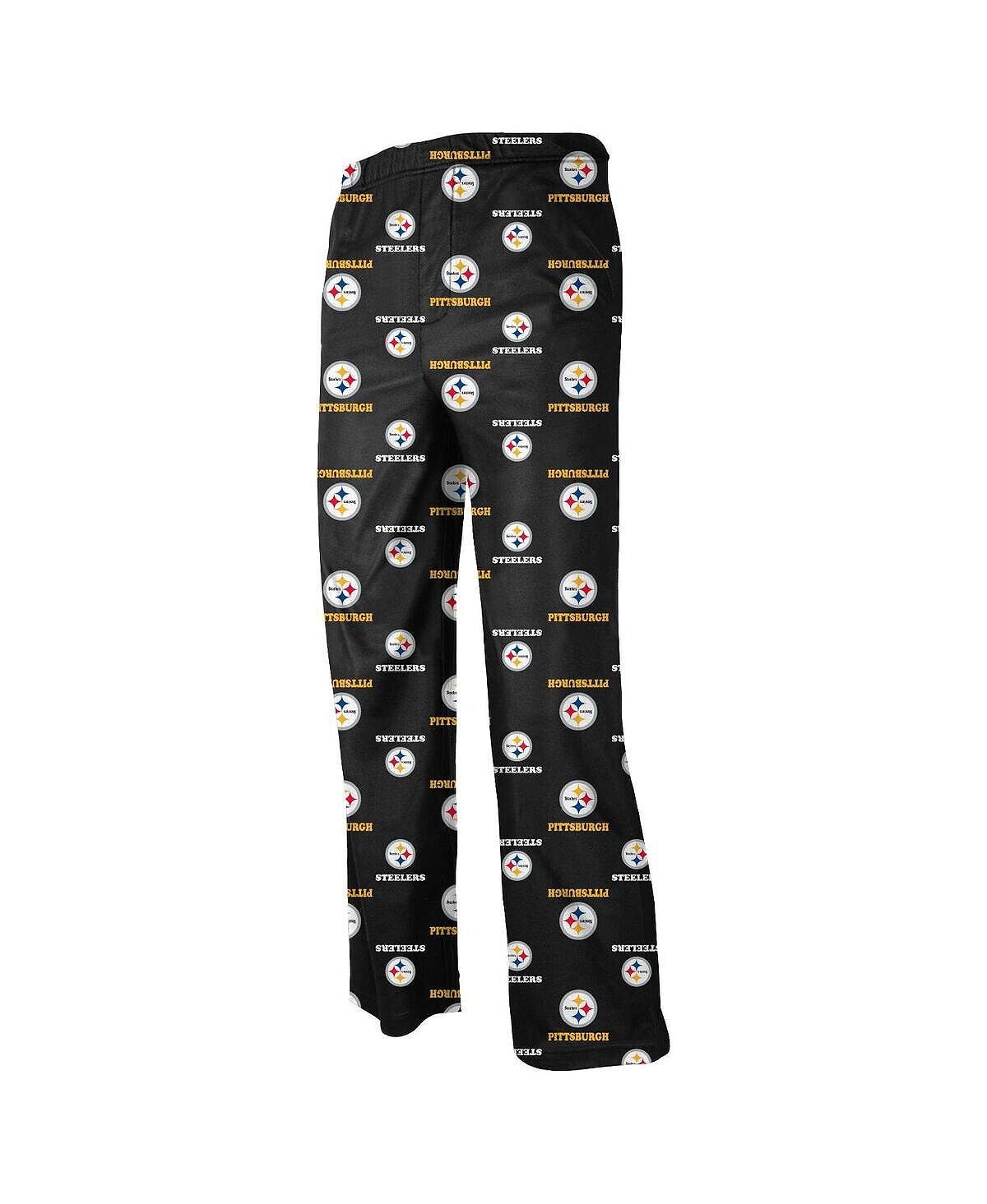 

Брюки для отдыха с принтом Pittsburgh Steelers Big Boys - черные Outerstuff