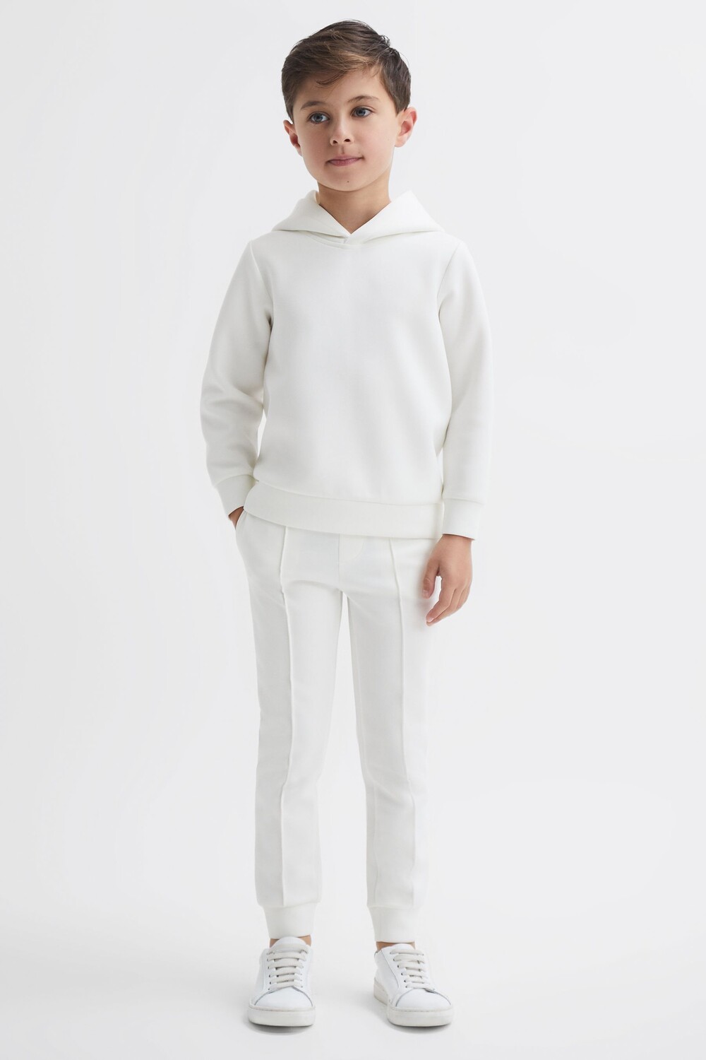 

Джоггеры Premier с кулиской из джерси Reiss, белый