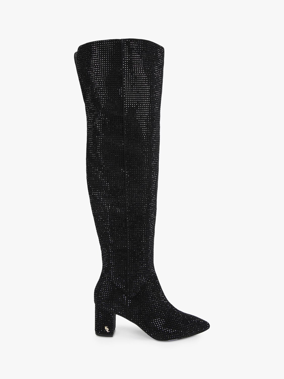 

Kurt Geiger London Burlington Сапоги выше колена, Черный, Черный