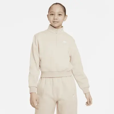

Топ Nike Sportswear Club Fleece, цвет Sanddrift/White