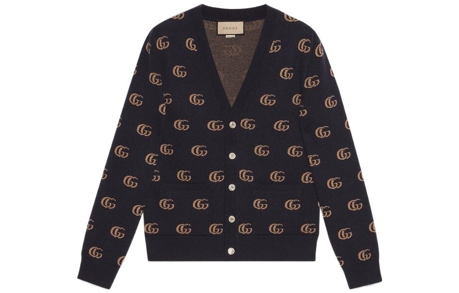 

Кашемировый свитер мужской темно-синий Gucci, темно-синий