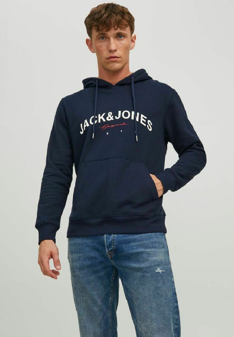 

Толстовка с капюшоном Jack & Jones, темно-синий