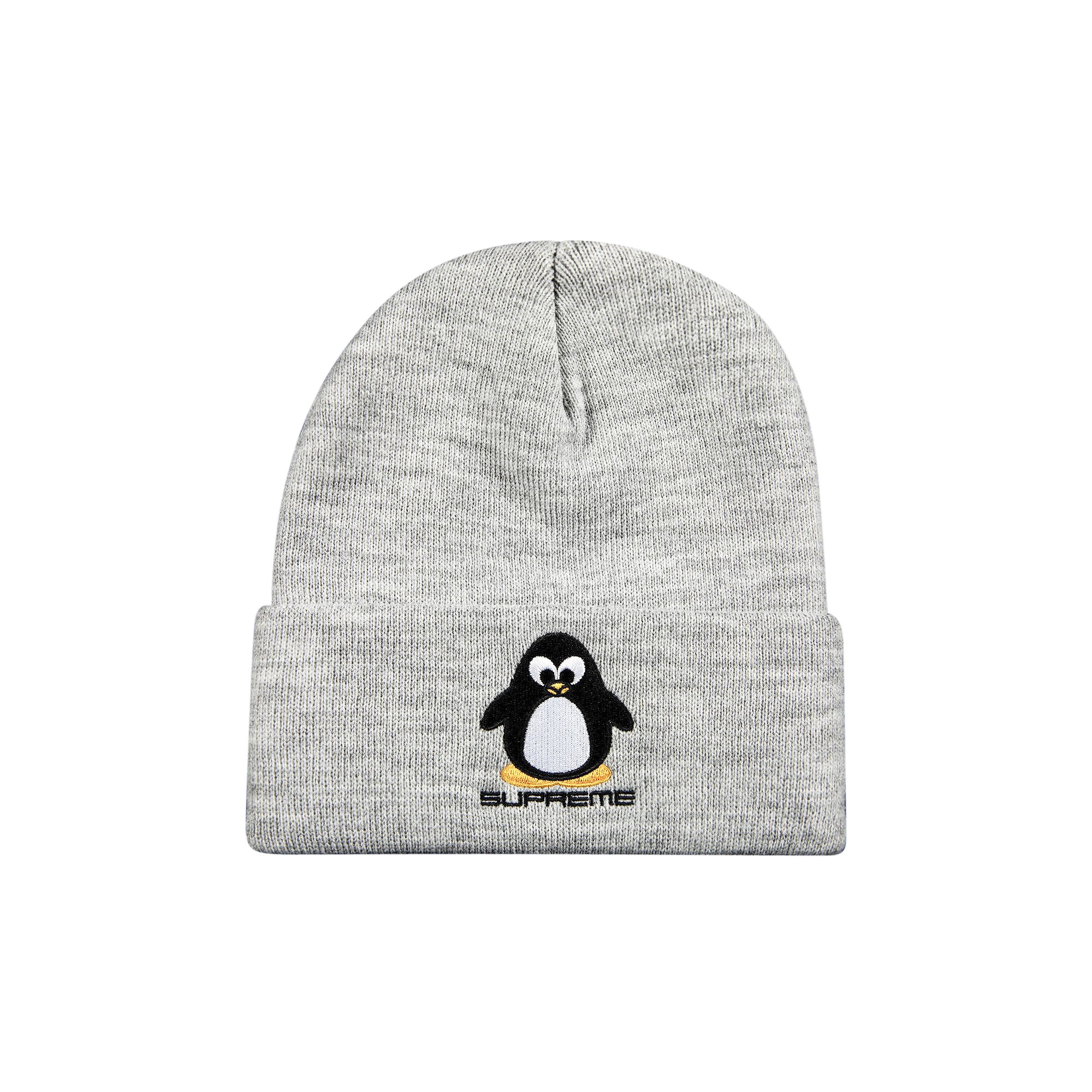 шапка supreme penguin ярко синяя Шапка Supreme Penguin Heather Grey