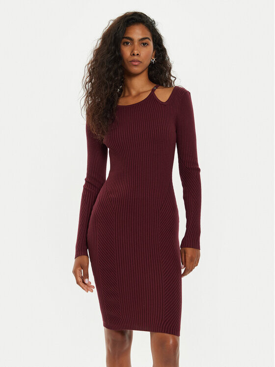 

Коктейльное платье стандартного кроя Guess, красный
