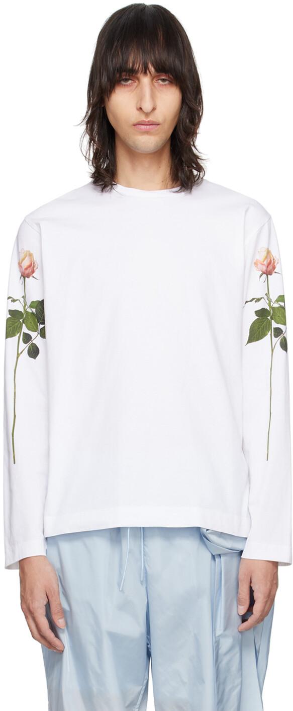 

Футболка с длинным рукавом «Белая роза» Simone Rocha