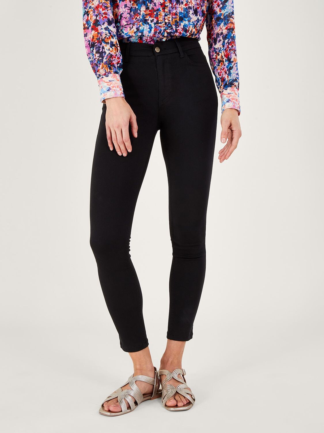 

Укороченные джинсы Monsoon Skinny, черные