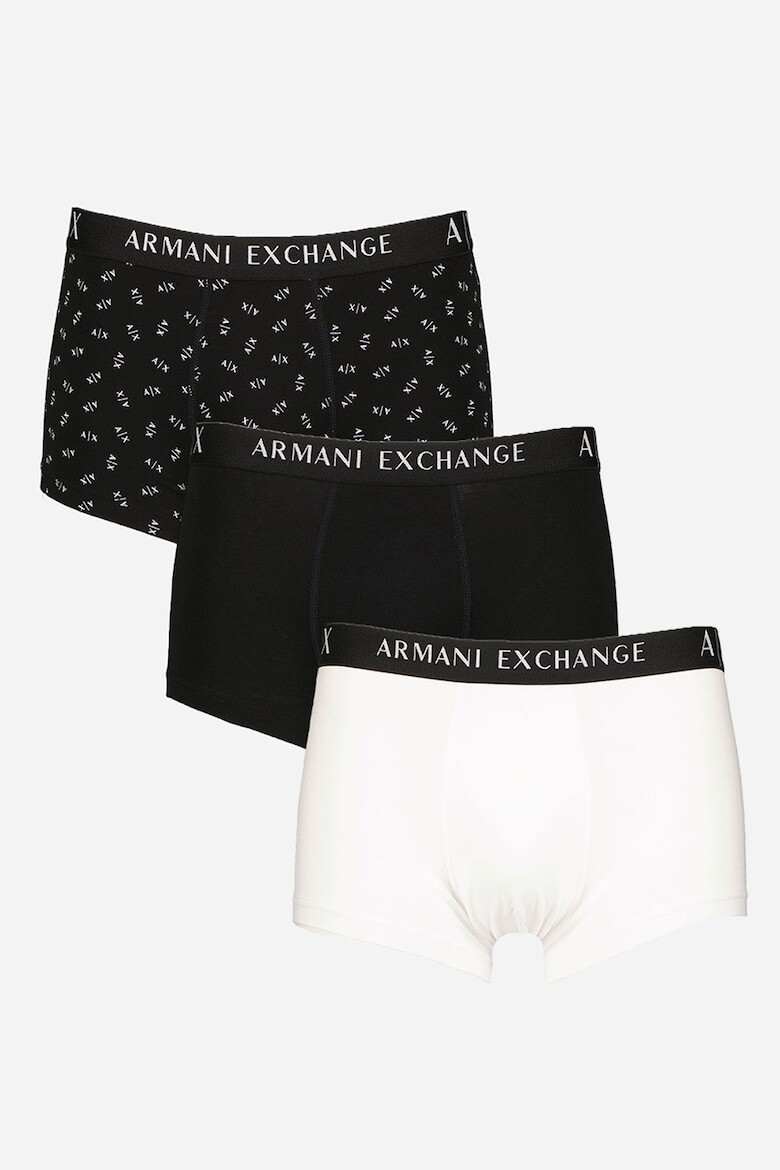 

Боксеры с рисунком и без рисунка – 3 пары Armani Exchange, черный