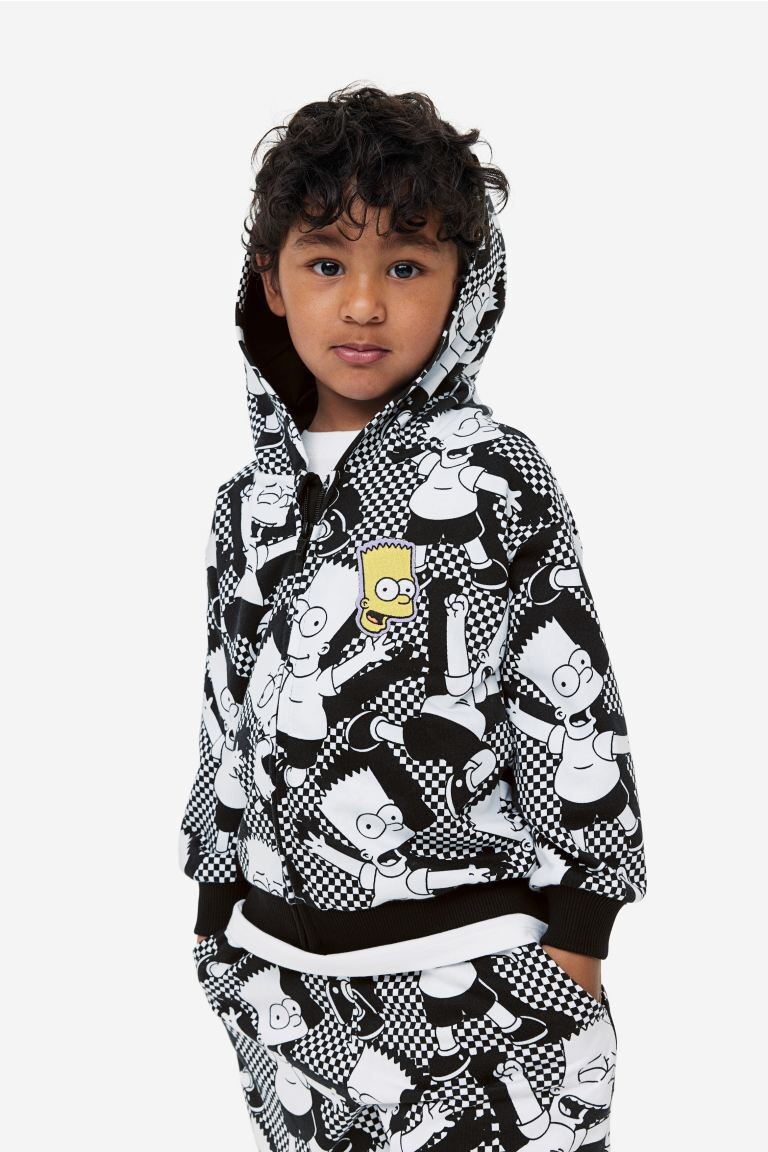 

Куртка-худи с принтом H&M x The Simpsons, черный