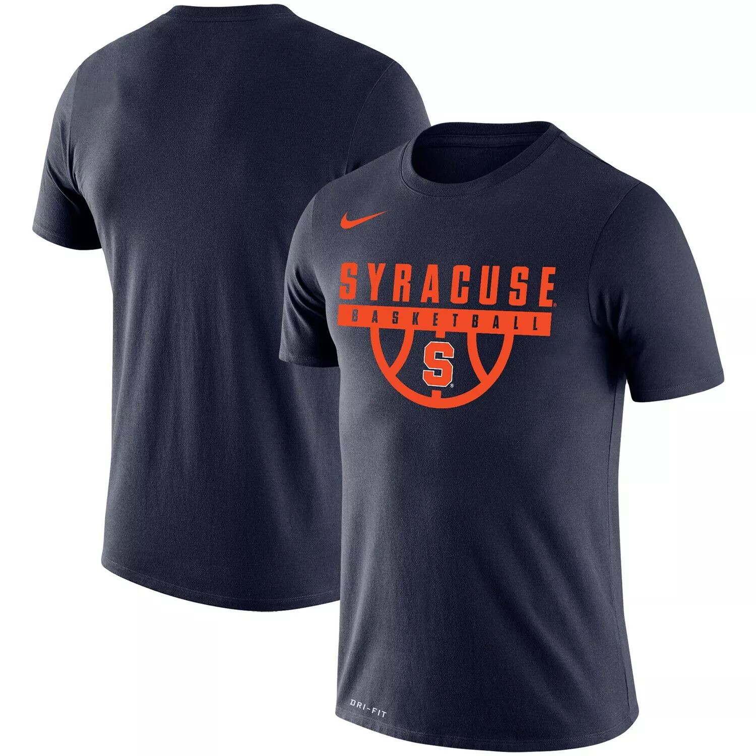 

Мужская темно-синяя оранжевая футболка Basketball Drop Legend Performance Syracuse Nike, Синий