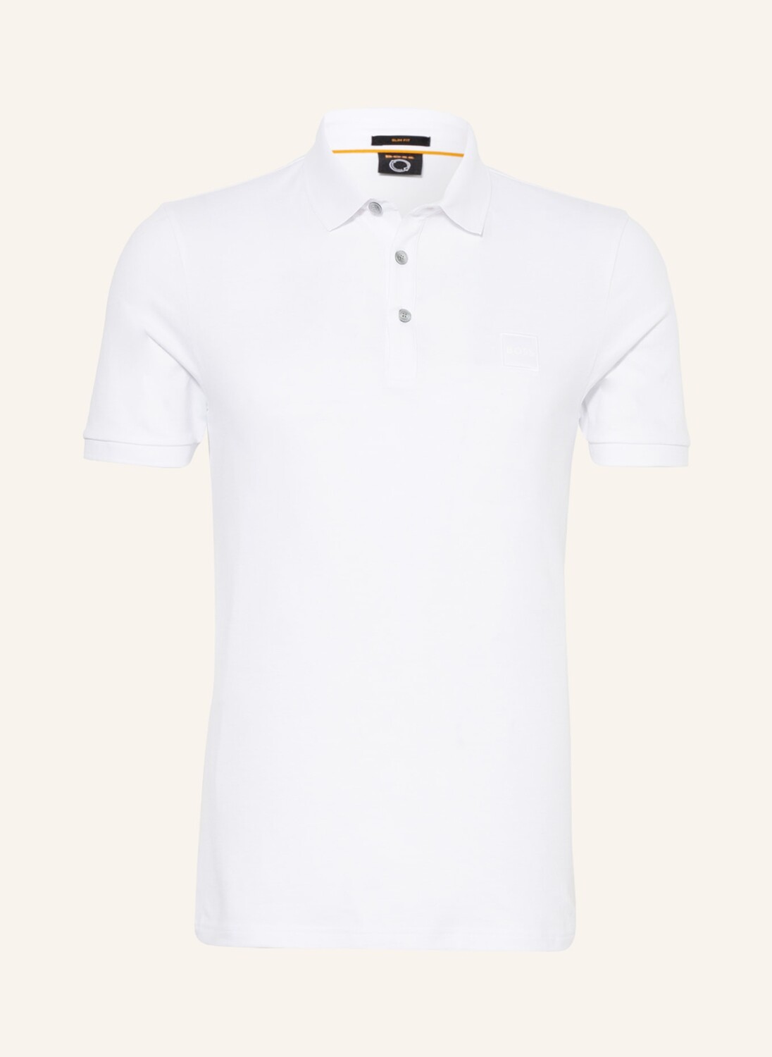 

Рубашка поло BOSS Piqué PASSENGER Slim Fit, белый