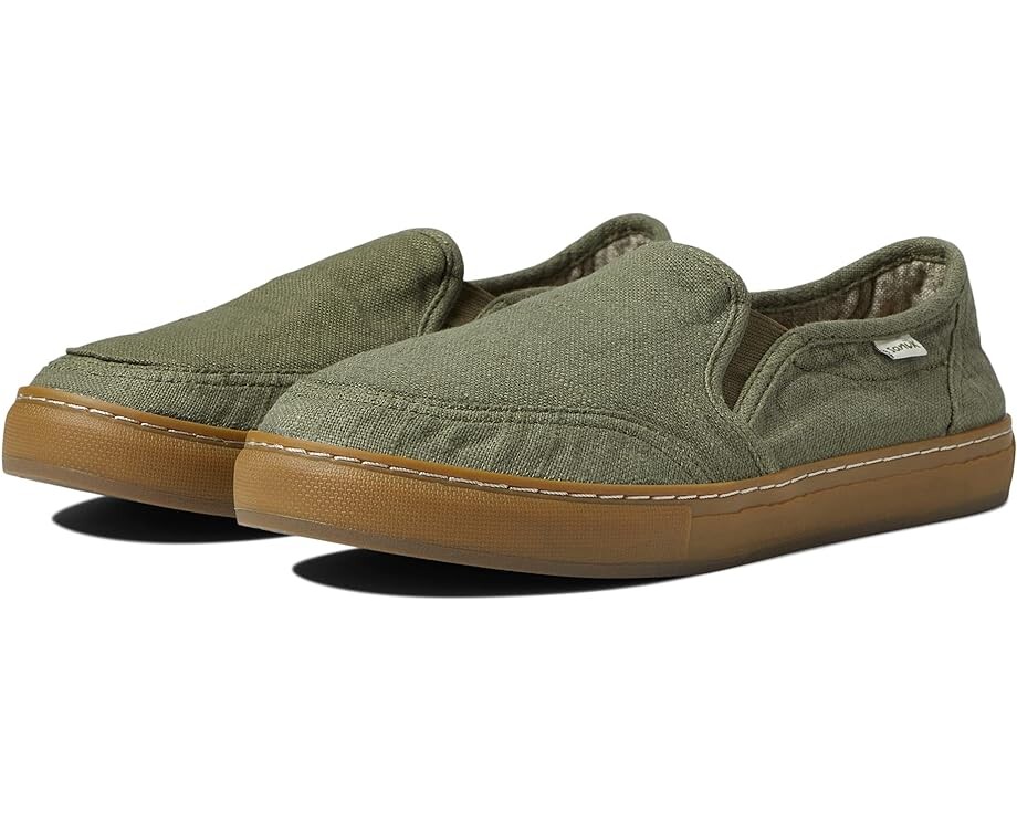 

Кроссовки Sanuk Tideline Hemp, цвет Washed Dark Olive