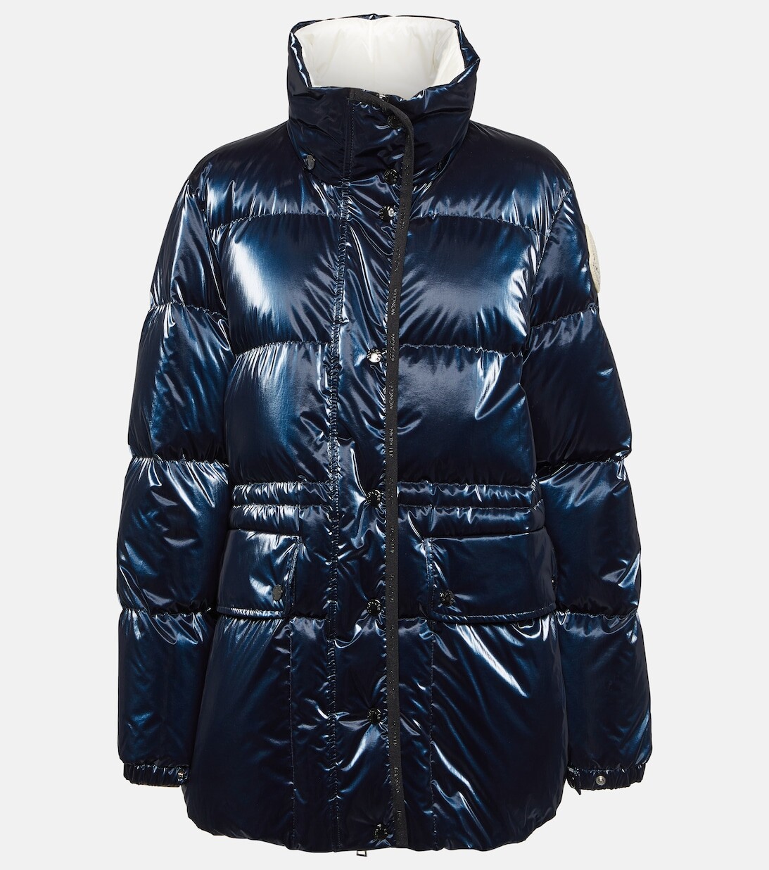 

Пуховик Herault с поясом MONCLER, синий