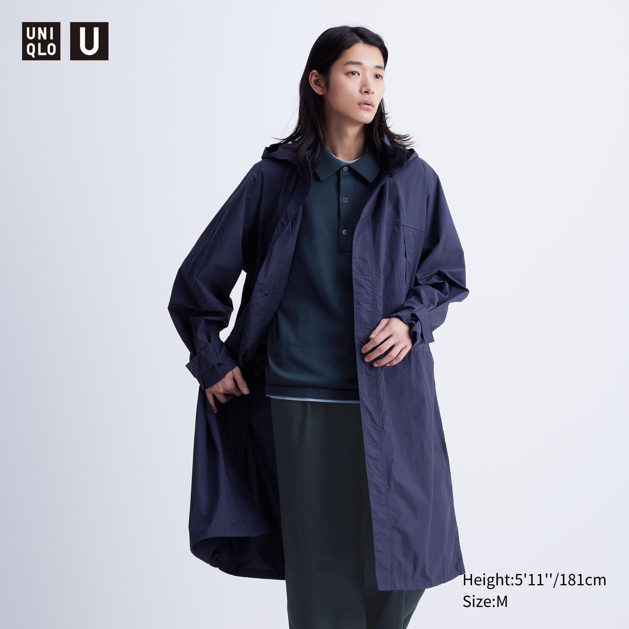 Легкое пальто UNIQLO, синий stilosophy industry легкое пальто