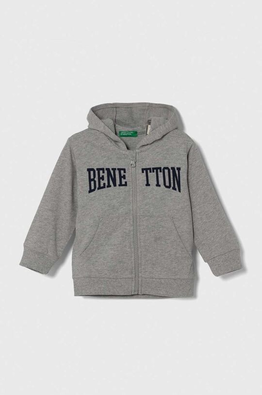 

Детская хлопковая толстовка United Colors of Benetton, серый