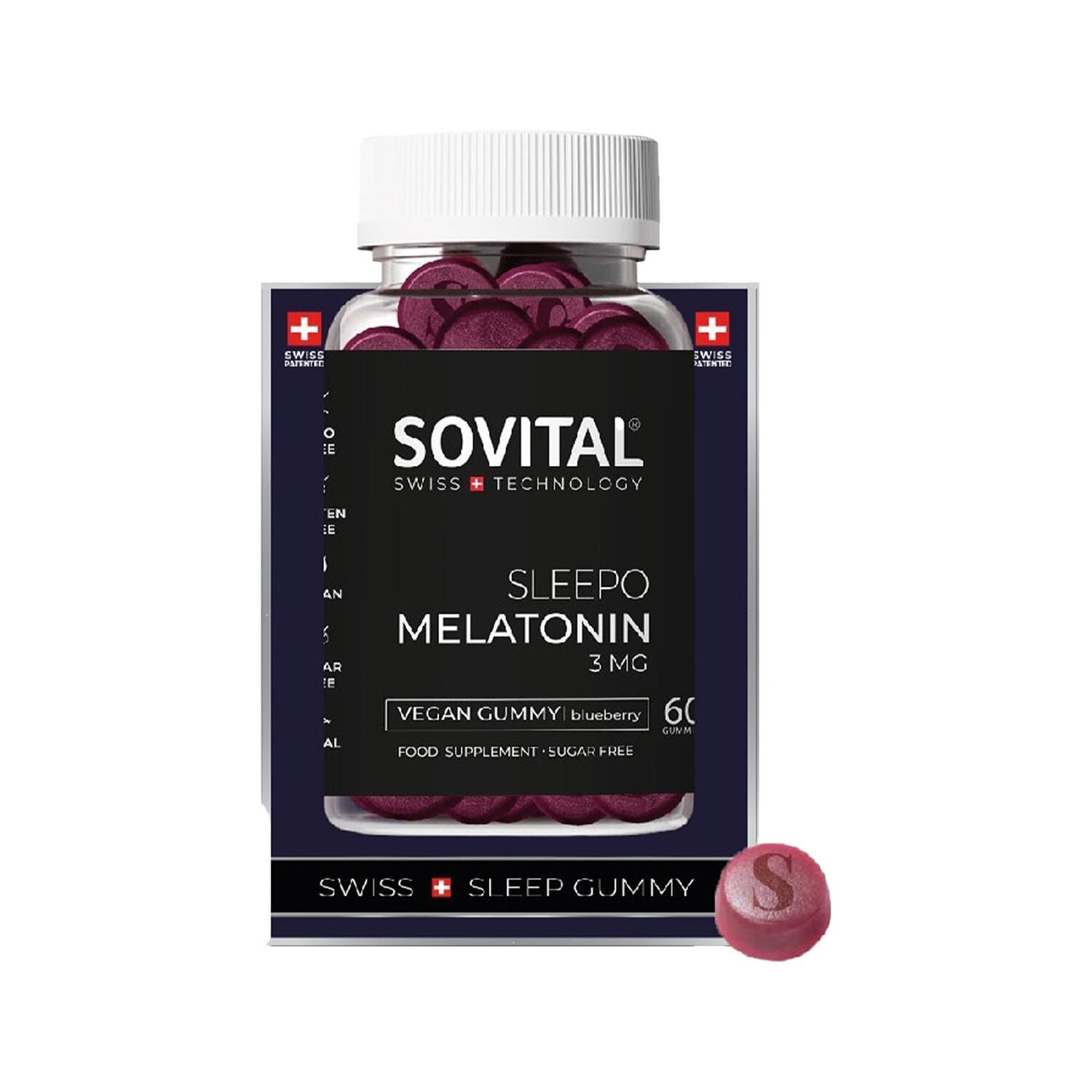 

Sovital Sleepo Мелатонин 60 веганских жевательных конфет