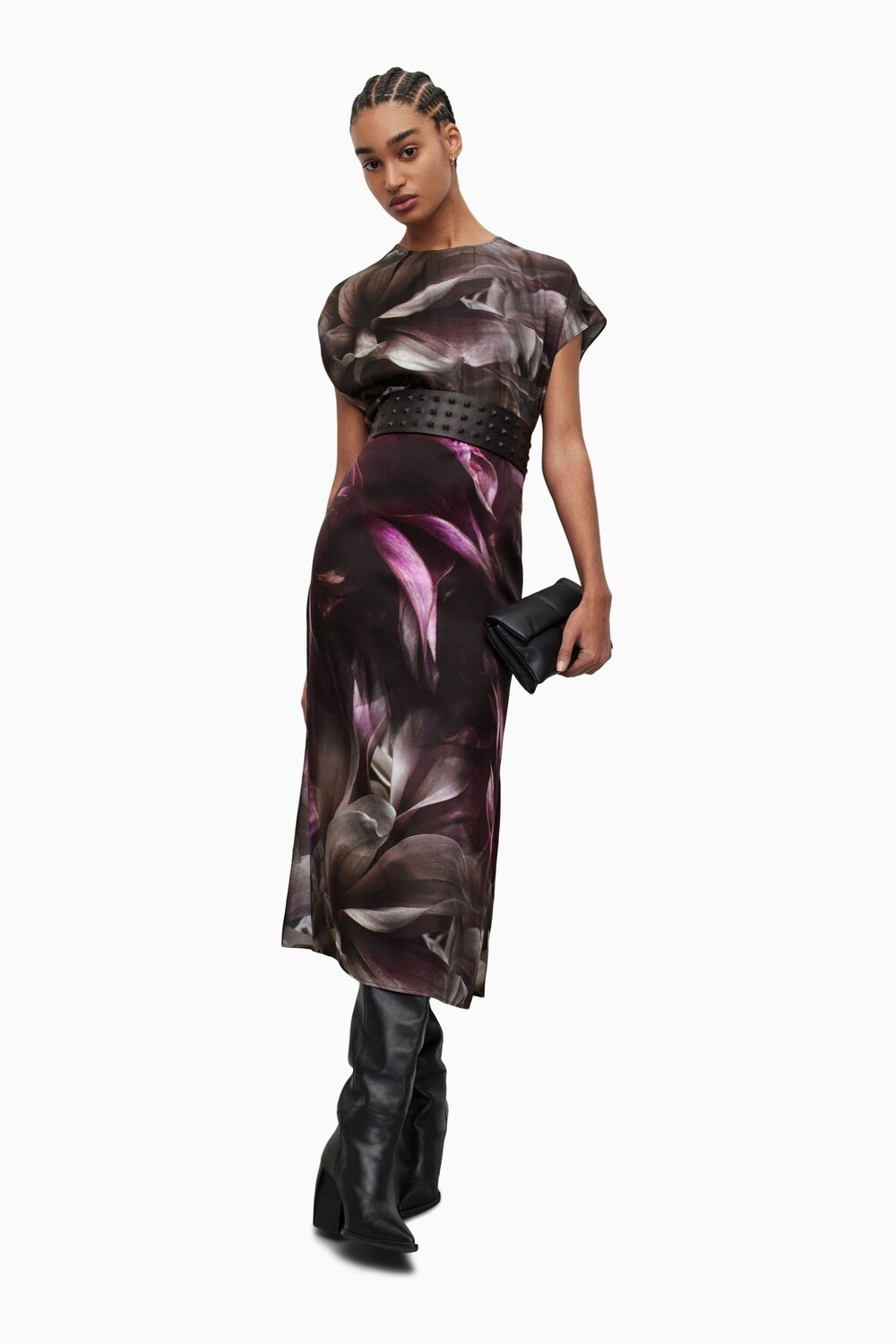

Розовое платье AllSaints Etta Margeaux All Saints, розовый
