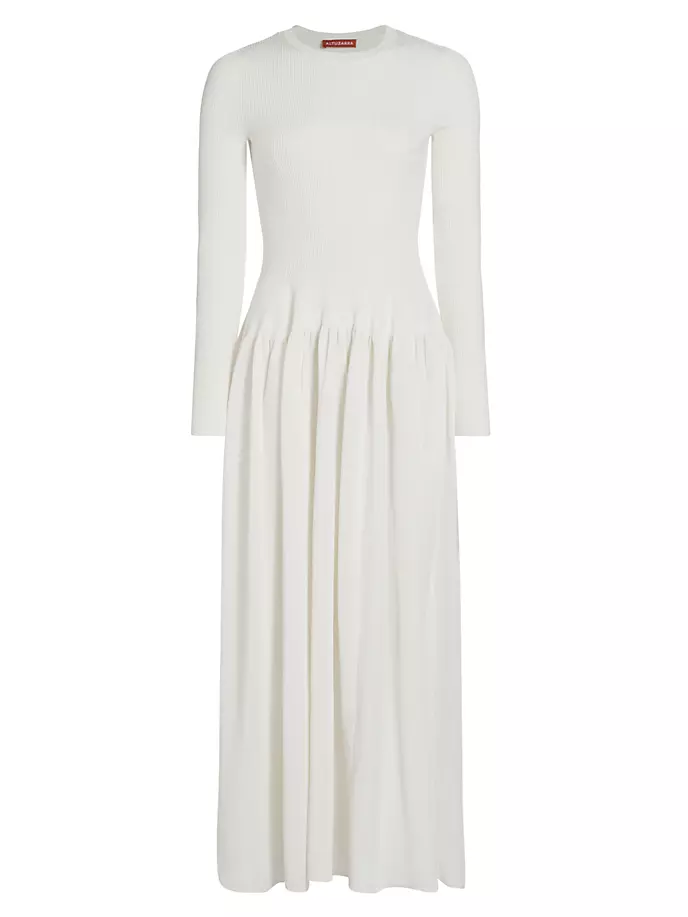 

Трикотажное платье макси Denning Altuzarra, белый