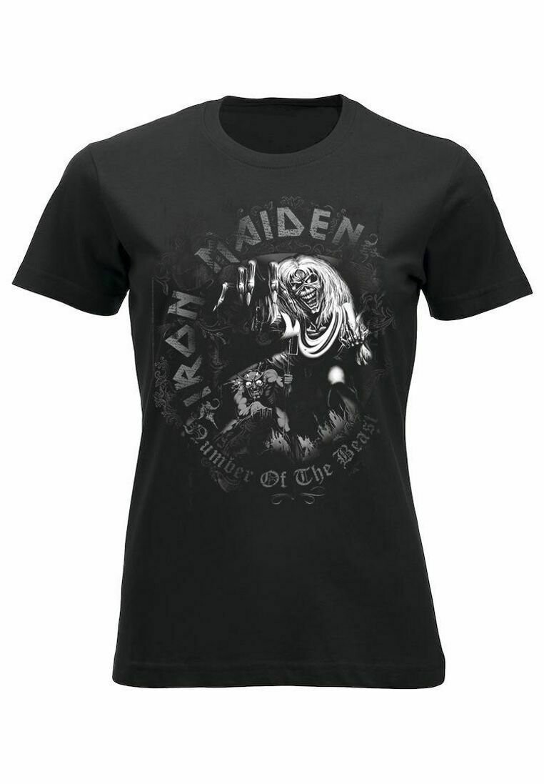 

Футболка с принтом IRON MAIDEN NUMBER OF THE BEAST WATERMARK KVINDE rockshirts, цвет black