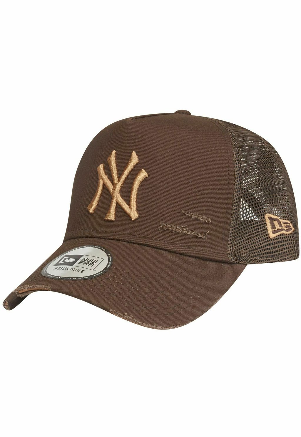 Бейсболка TRUCKER DISTRESSED NEW YORK YANKEES New Era, цвет brown