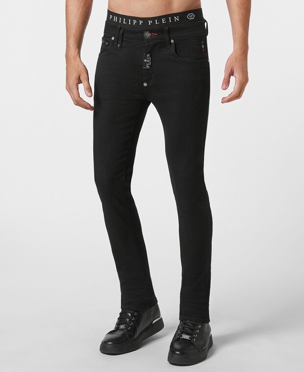 

Джинсы узкого кроя Philipp Plein, черный