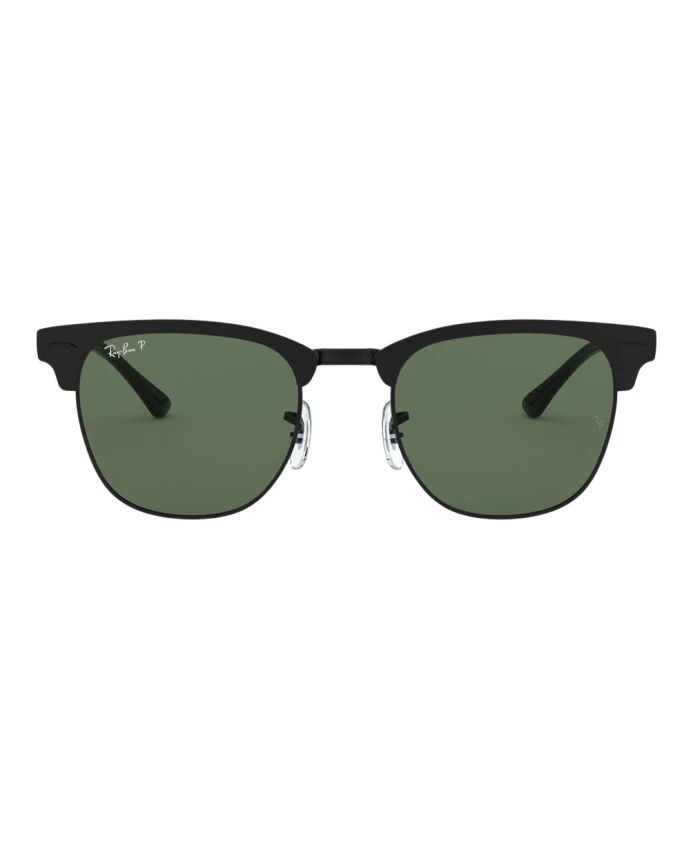 

Поляризованные металлические солнцезащитные очки Clubmaster Ray-Ban, черный