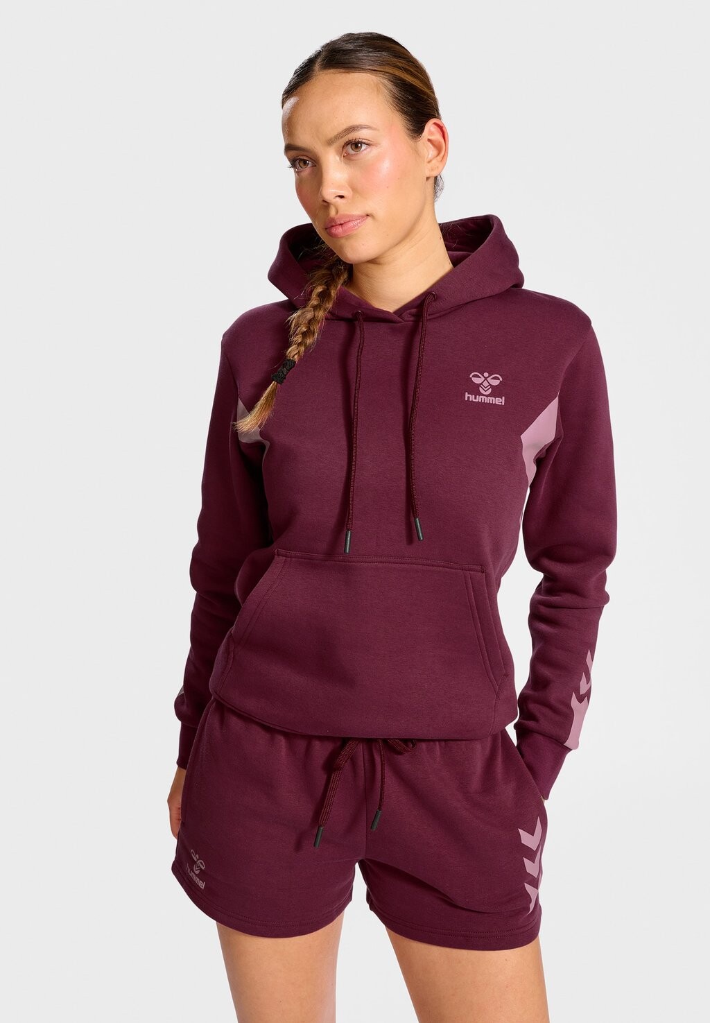 

Толстовка с капюшоном Hummel, бордовый