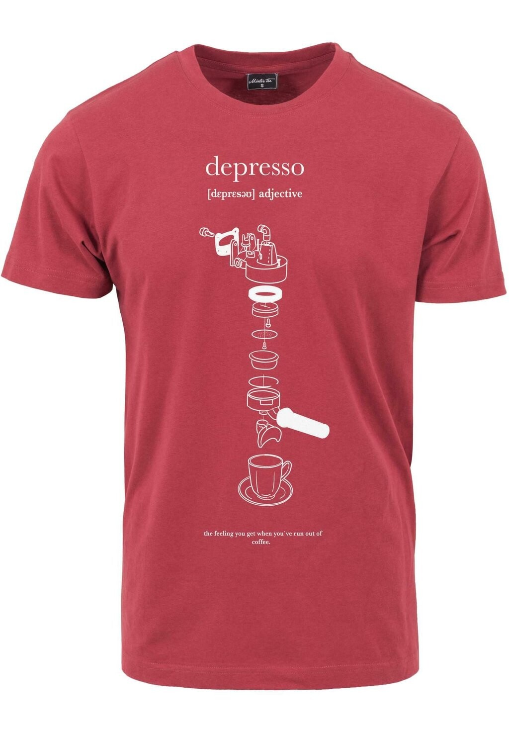 

Футболка с принтом DEPRESSO Mister Tee, красный