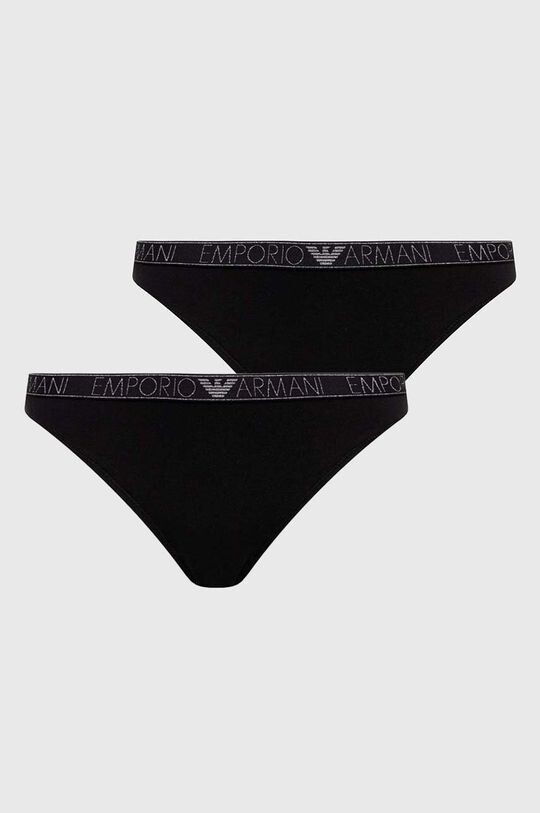 

Стринги, 2 шт. Emporio Armani Underwear, черный