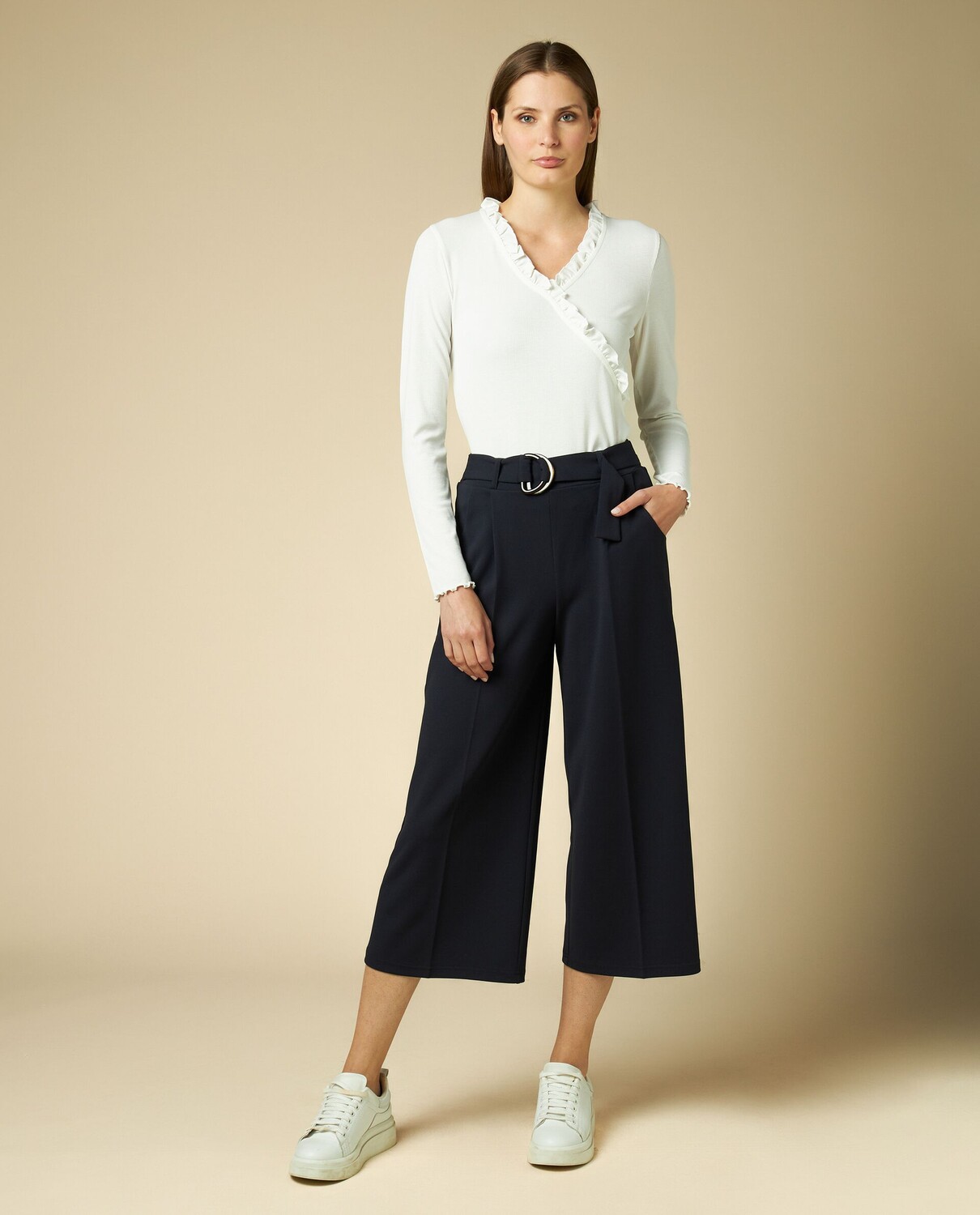 

Женские широкие брюки-капри NICE&CHIC, черный