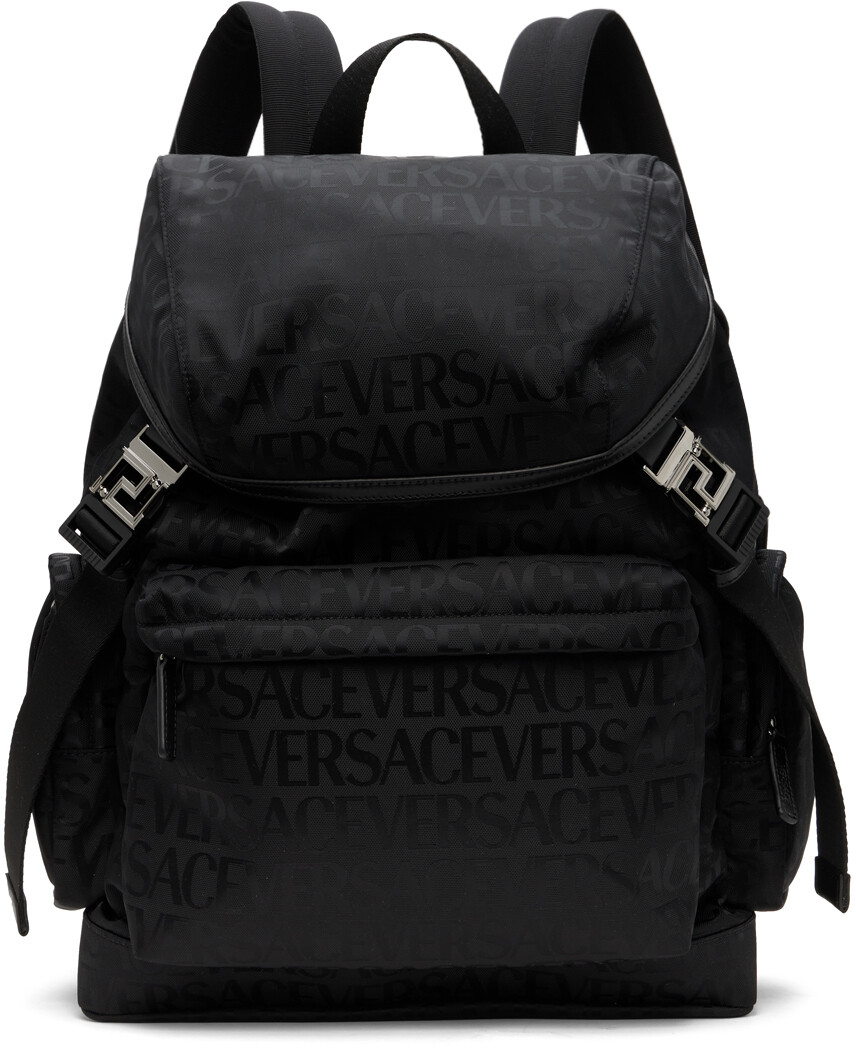 

Черный рюкзак Versace Allover Neo