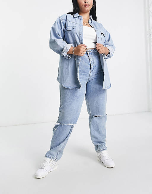 

Синяя рубашка в стиле вестерн Levi's Plus Dorsey