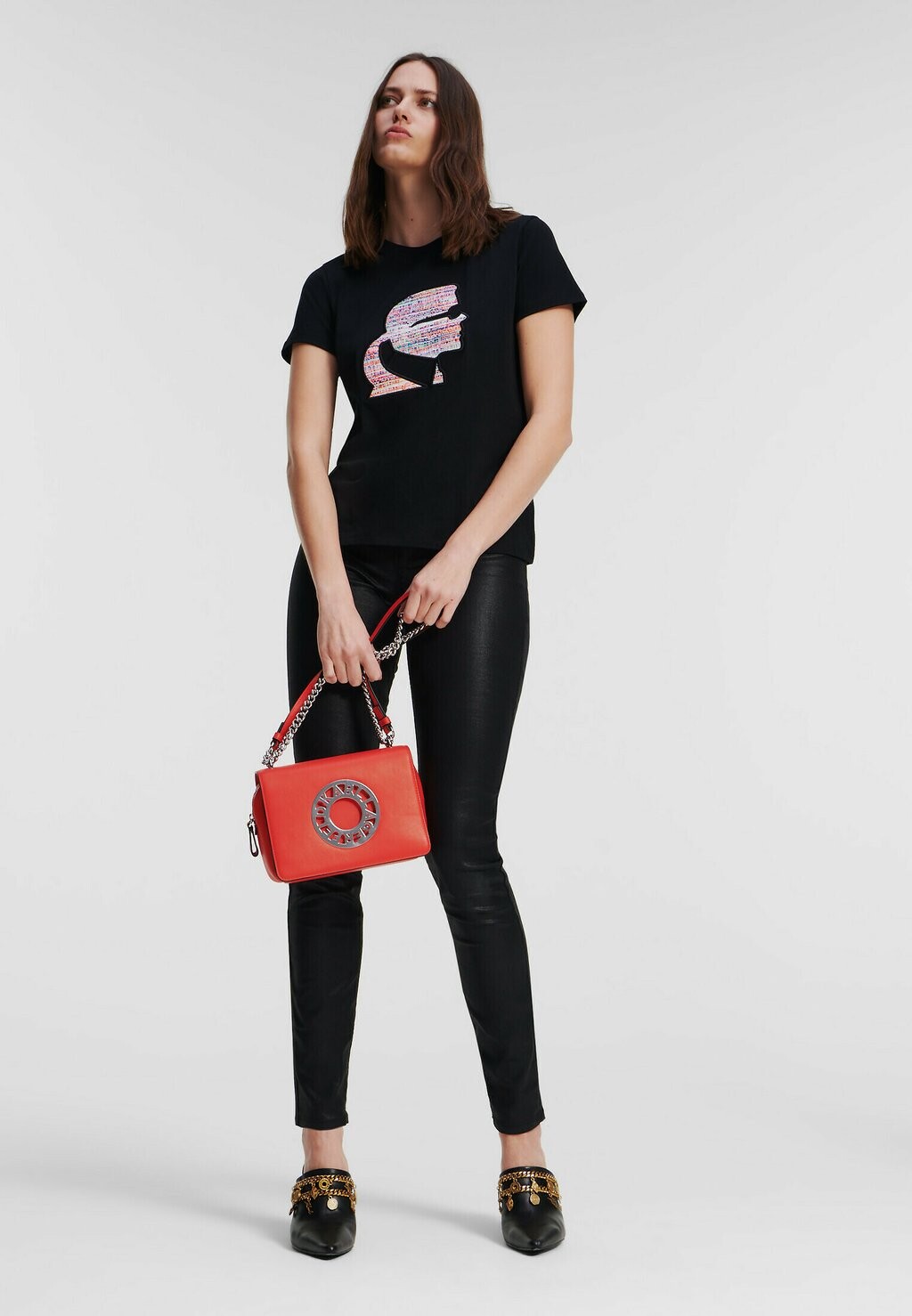 

Сумка KARL LAGERFELD ДИСК, цвет poppy red
