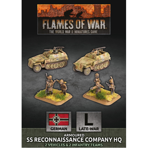 Фигурки Flames Of War: Ss Reconaissance Company Hq (Plastic)
