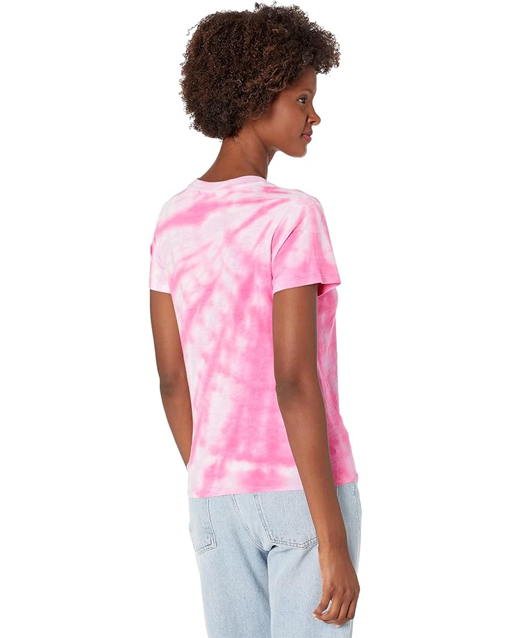 hot focus tie dye butterfly shine beauty Футболка Sanctuary Perfect Knot Tee, цвет Hot Orchid Marble Tie-Dye