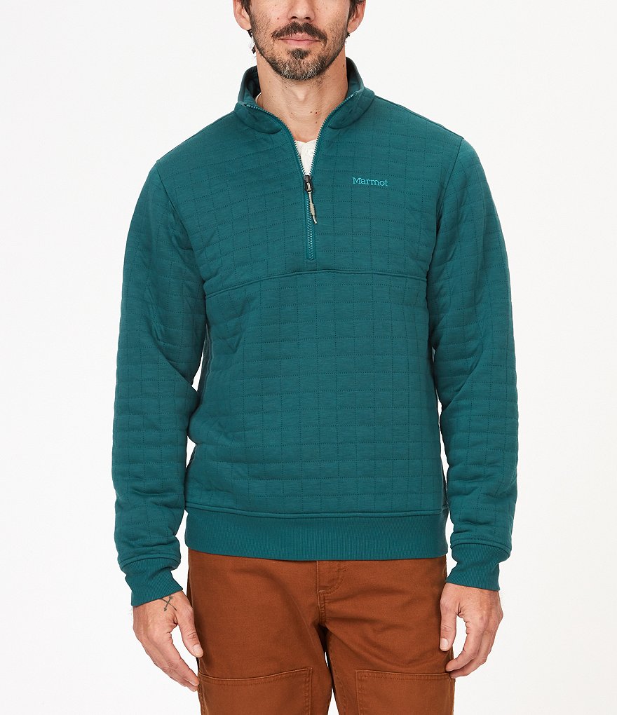 Пуловер с молнией до половины длины Marmot Roice, зеленый