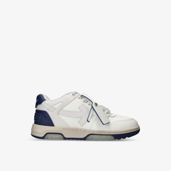 

Кожаные низкие кеды Out Of Office с вышивкой Off-White, белый