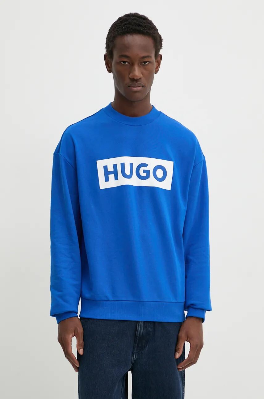 

Хлопковая толстовка Hugo Blue, синий