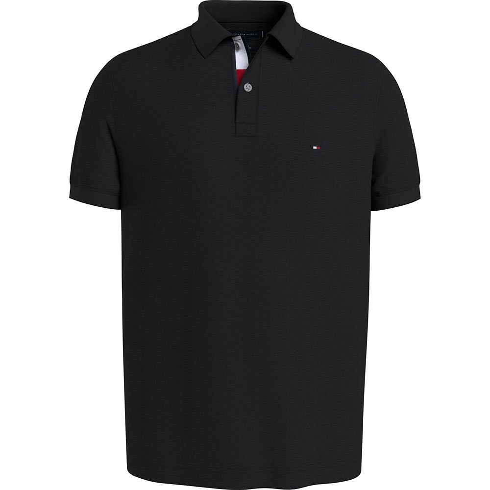 

Поло Tommy Hilfiger Flag Under Placket Reg, черный