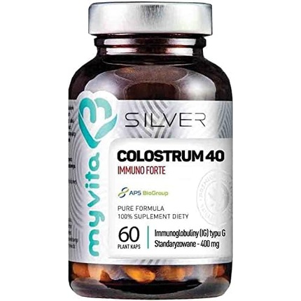 цена Colostrum 40 Immuno Forte Ig тип G стандартизированный 60 капсул 400 мг, Proness
