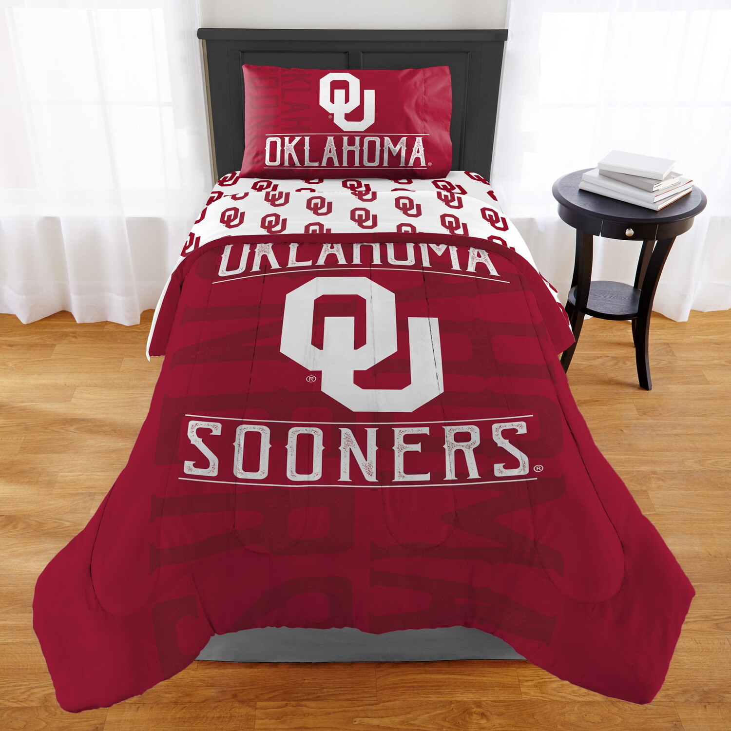 

Комплект постельного белья NCAA Oklahoma owners, красный/белый
