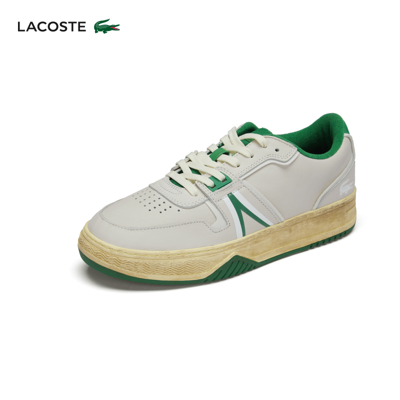 

Кроссовки мужские Lacoste из крокодиловой кожи, белый / зеленый